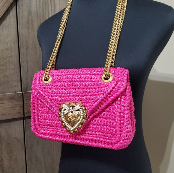 Dolce & Gabbana Devotion Raffia Bag - Picture 4 of 12